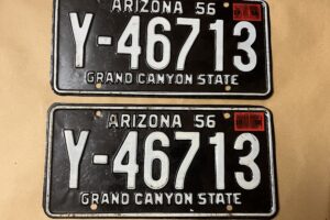 Arizona reg plåtar 1956