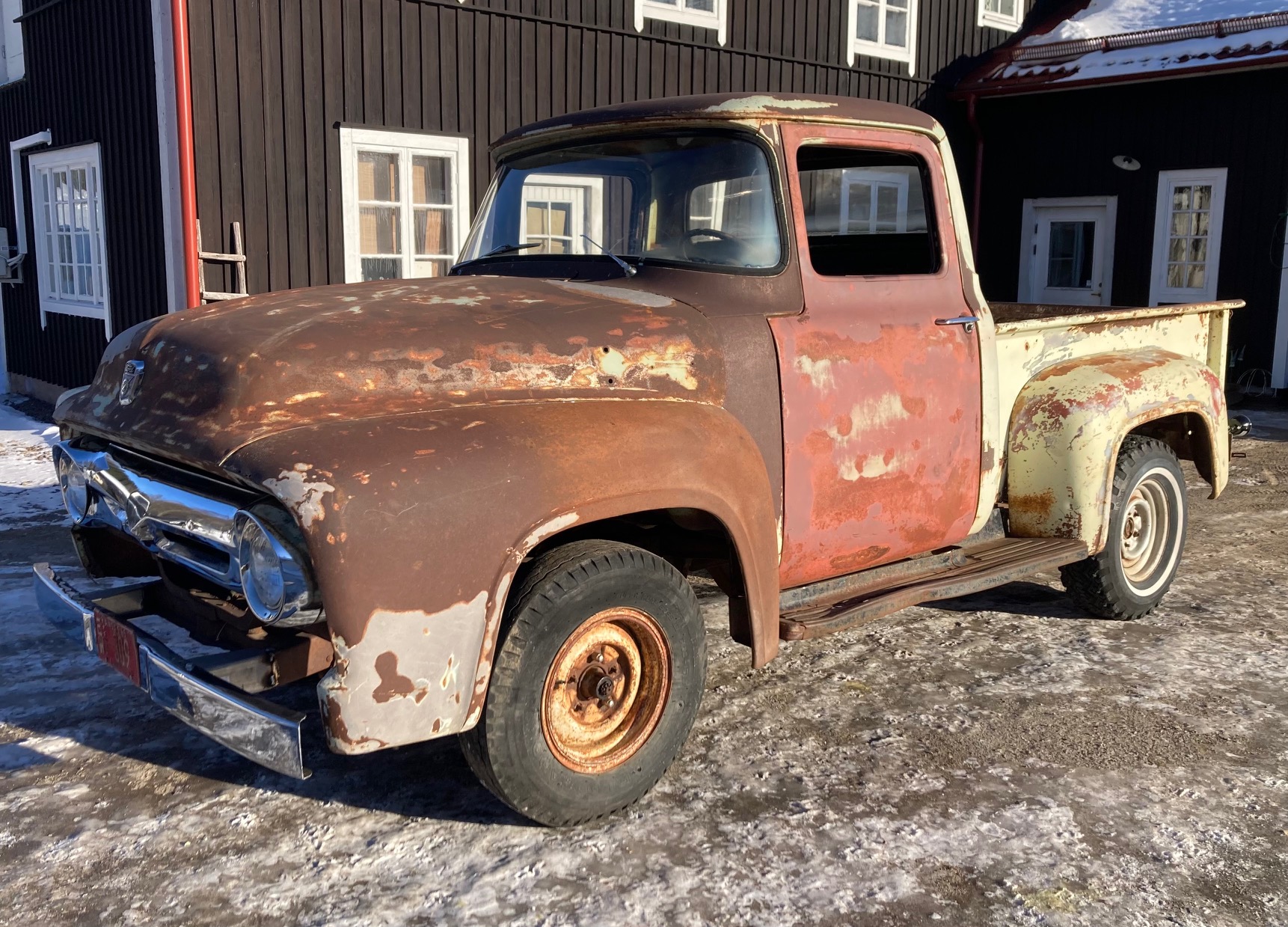 Ford F100 Shortbed Stepside Pickup 1956 till salu — Classic Cars