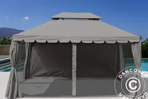Trädgårdspaviljong Osiris 3 x 4 m inkl mygg-gardiner 4810:-